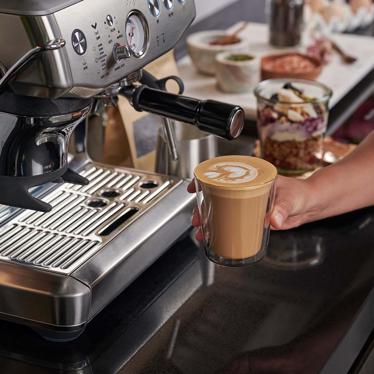Sage Barista Express Impress SES876 - Métal